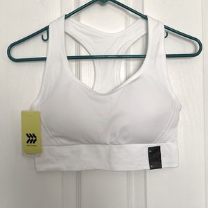 NWT white sports bra
